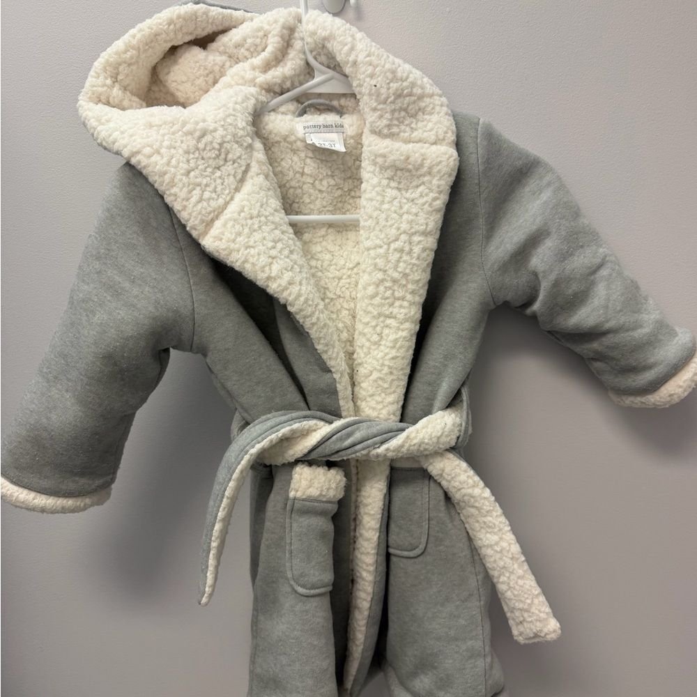 Pottery Barn Kids Cream Sherpa Jacket
